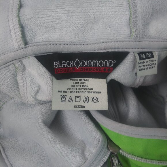 Black Diamond Shell Jacket Double Diamond Ski Hiking Outdoor Green Size M EUC - Picture 3 of 6